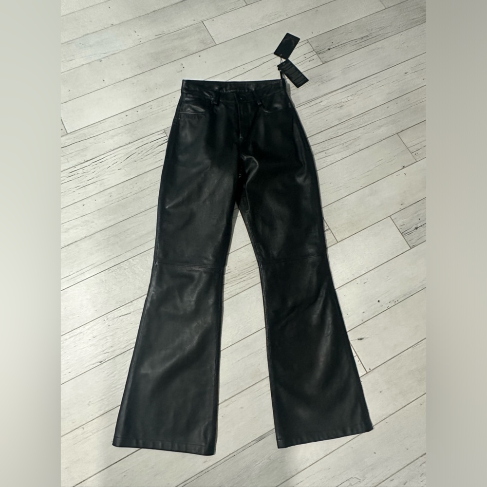 New Bod & Christensen Leather pants  size 2 color  multi